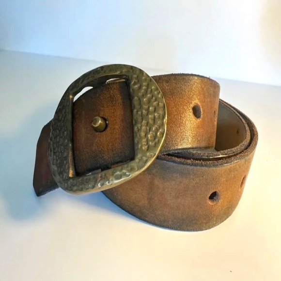 Vintage 1960\'s  Handmade Leather Belt main image 4